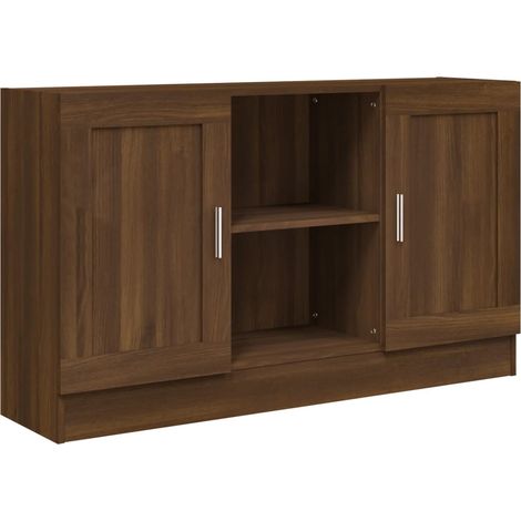 Credenza buffet cassettiera mobile contenitore organizer cucina soggiorno soggiorno 120 x 30,5 x 70 cm derivati del legno marrone 020031174