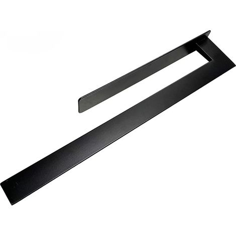Porte-serviettes en acier inoxydable, noir (1/4)