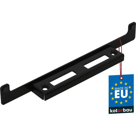 KOTARBAU® Gâche de Portail de Jardin - Butée de Portail à Visser - Acier - 32 cm - pour Portillons et Portes en Bois ou Métal - Noir (1/4)