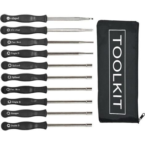 Kit de herramientas de ajuste de carburador de 10 piezas, juego de destornilladores para carburadores comunes de 2 tiempos, ajuste de carburadores pequeños, herramienta de ajuste de motor (1/5)