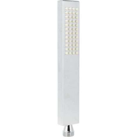 Pommeau de douche à main plat carré G1/2 en cuivre, pulvérisateur de douche pour salle de bain, maison ou hôtel (1/5)