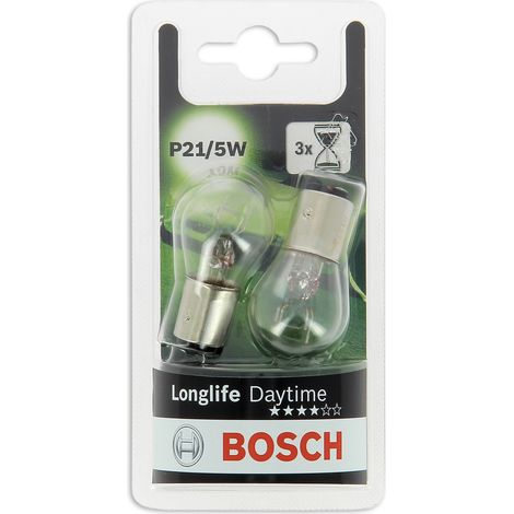 BOSCH Ampoule Longlife Daytime 2 P21-5W 12V 21W 5W (1/2)