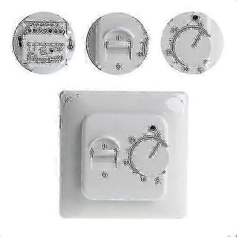 Thermostat mécanique pour chauffage au sol avec sonde externe - Interrupteur de contrôle de température pour chauffage radiant, modèle A (1/5)