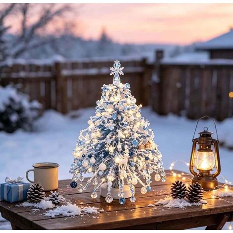 Kit de sapin de Noël en perles à faire soi-même, ensemble de perles de cristal 3D avec perles colorées, cadre en métal et ange au sommet, décoration de table faite main, cadeau (1/5)