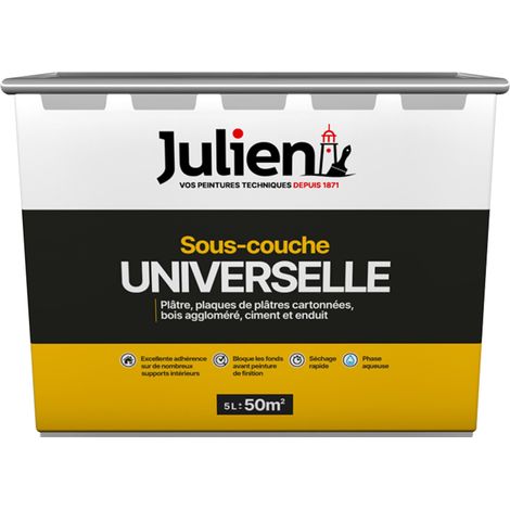 Sous-Couche Universelle avant peinture - aspect Mat Blanc 5L - Julien