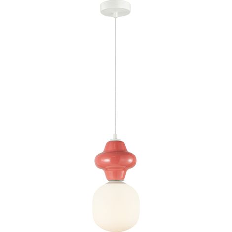Suspension Latera 1 E14 rouge italux PND-94331-1S-RED (1/3)