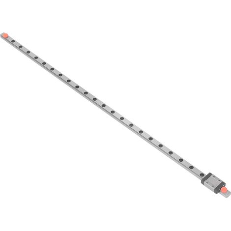 Rail linéaire miniature 500mm en acier, glissière de guidage avec chariot, coulisseau de précision pour équipement compact, bloc coulissant incorporé. (1/5)