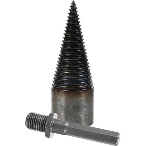 42-mm-Brennholzbohrer mit Sechskantschaft aus hochkohlenstoffhaltigem Stahl, Hochleistungsbohrer für Holzspalter, Mehrzweckwerkzeug für Bohrmaschinen, Zubehör