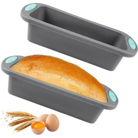 Dailygoods BPA freie Brotbackform Silikon Backform Antihaftbeschichtung Rechteckig 27,8 x 12 x 6,5 cm für Backofen und Mikrowelle (1/5)