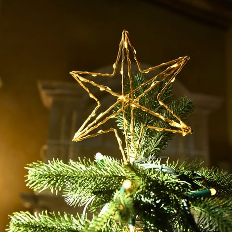 Etoile lumineuse pour sapin de Noël LED Blanc chaud (1/3)