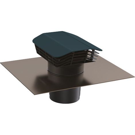 Sortie de toiture plastique couleur ardoise D160mm NATHER 587851