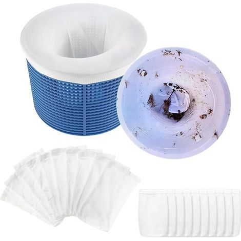 Packung mit 20 Skimmersocken für Pools, Filtersocken zum Auffangen von Blättern, Insekten und Haaren, Poolzubehör (1/5)