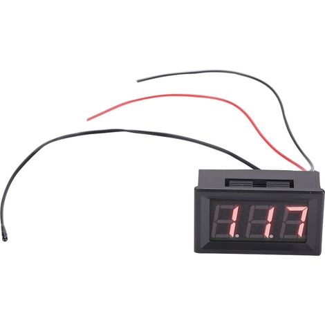 1pc LED Digit Display Panel Temperature Meter Thermometer 12V with Probe (Red) (1/5)