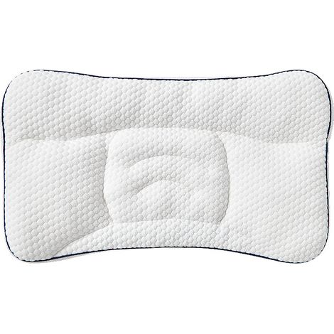 Oreiller ergonomique, oreiller de soutien lombaire à cinq zones pour un sommeil optimal, oreiller respirant pour 6 - 12 ans (1/5)