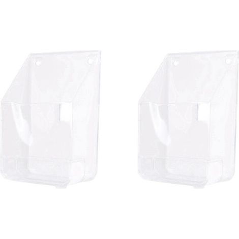 2X Couvercle de Cloche de Porte étanche et Transparent pour Sonnette Sans Fil Carillon de Porte de Maison (1/4)