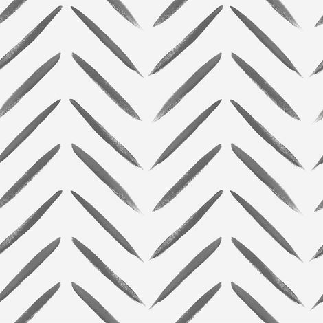 Abstract Chevron Brush Marks Black Paint Wallpaper Holden Decor (1/4)