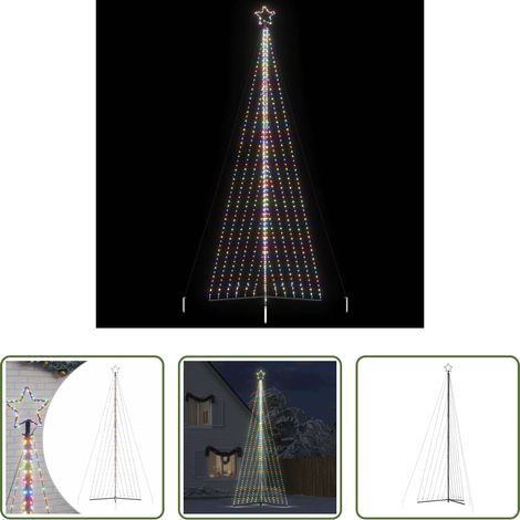 vidaXL Lichterkette -  LED Weihnachtsbaum 789 LEDs Mehrfarbig 476 cm