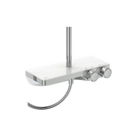 IS Duschsystem Ceratherm S200 mit Ablage und runder Handbrause Chrom (1/5)