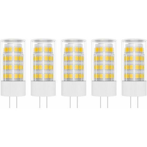 LaBlanc - 5 lampadine LED G4 da 5 W, 51 SMD 2835 LED, luce bianca calda 3000 K, equivalenti a lampade alogene da 50 W, AC/DC 220 V