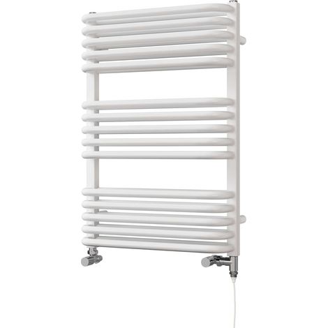 Crossmoor - White Dual Fuel Towel Rail H736mm x W500mm Standard (1/3)