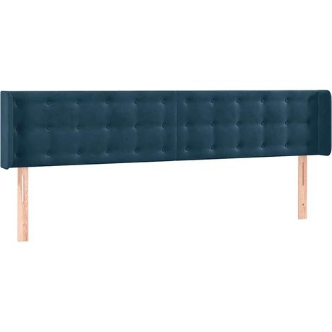 Maison Exclusive - Cabecero de terciopelo azul oscuro 183x16x78/8 (1/5)