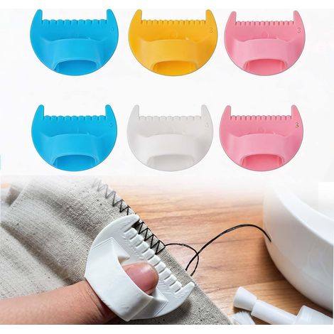 Ensemble de 6 outils de mesure pour la couture, comprenant un guide-aiguille et une règle de 4 mm pour le quilting à point noué. (1/5)