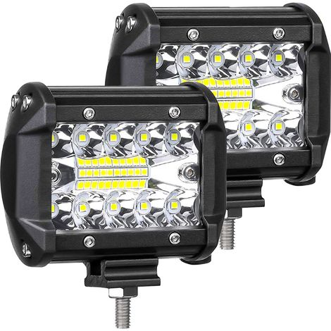 Projecteur LED, phare antibrouillard, barre lumineuse LED 4 pouces, lot de 2 (1/5)