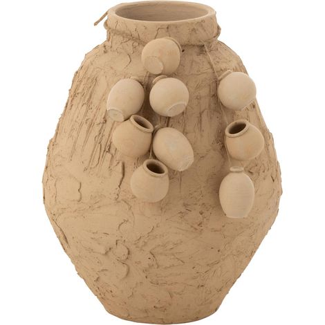 Pot Déco en Argile "Pendentif de Pots" 45cm Naturel