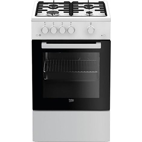 Beko FSG52020FW Gasherd Schwarz und Weiß 60 Liter