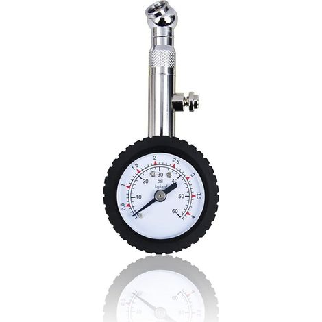 Numérique Manomètre Pneu,Manometre Pression Pneu Haute Précis 60 PSI,Portable Jauge de Pression,Digital Manomètre Pneus pour Voiture Camion SUV Moto Vélo (1/5)