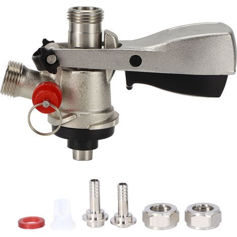 Coupleur de Fût à Bière Type S G5/8 avec Valve de Dégagement de Pression pour Brassage Maison (1/5)