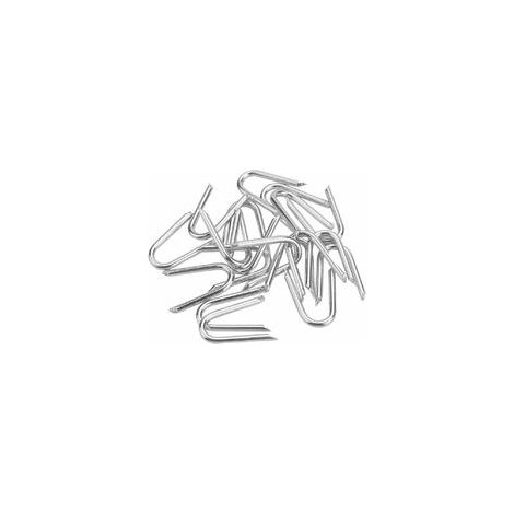 140 Pièces Crampons en Acier Galvanisé Crampillons pour Cloture Crampillon Grillage 1.2 1.9cm Clou de Clôture en Forme de U Agrafes pour Clôture Agrafe Galvanisée Grillage pour Filets (1/5)