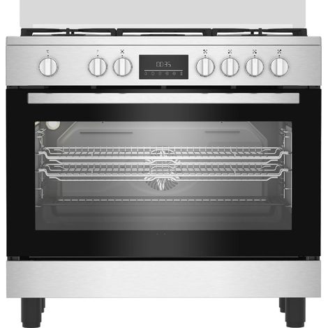 Beko BGM 11226 EX: Cucina Elettrica Multifunzione, 90x60 cm. Tipo di prodotto: Cucina, Colore del prodotto: Acciaio inox, Tipo di controllo: Manopola, Touch. Tipo di piano cottura: Gas... - 9152131009