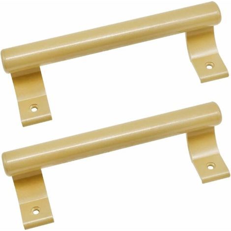 Poignée de porte coulissante en aluminium 200mm Poignée de porte en verre pour balcon Poignée de porte pour meuble de salle de bain Poignée en métal moderne (2 pièce Champagne ) (1/5)