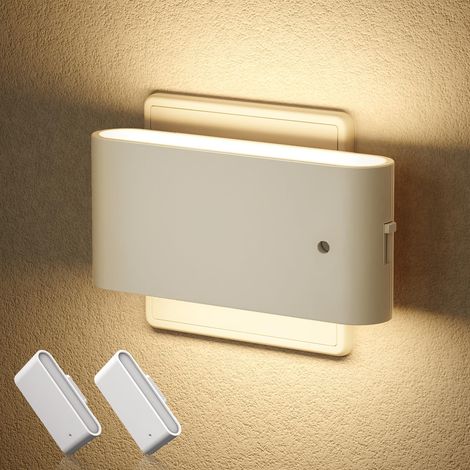 Night Light Plug-in Dusk to Dawn Sliding Dimmer White 2 Pack