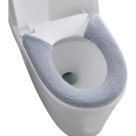 Housse de toilette épaisse pour usage domestique, coussin de toilette extra épais, coussin de toilette universel élargi, bouton, coussin de toilette (1/5)