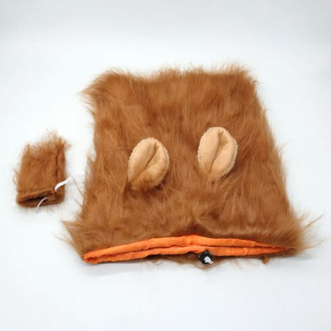 Déguisement lion pour animaux marron L x 3 modèle 42