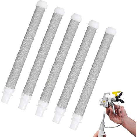 5 elementi filtranti per pistola a spruzzo airless da 60 mesh per pistola a spruzzo airless Wagner, ideali per applicazioni nell'industria chimica