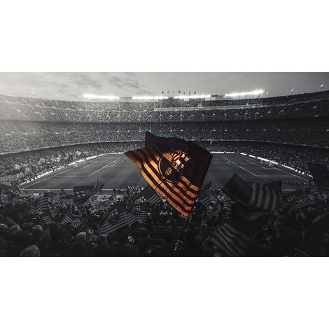 Papier peint panoramique Foot / Football - FCB Barcelone - 130 cm x 73 cm (1/2)