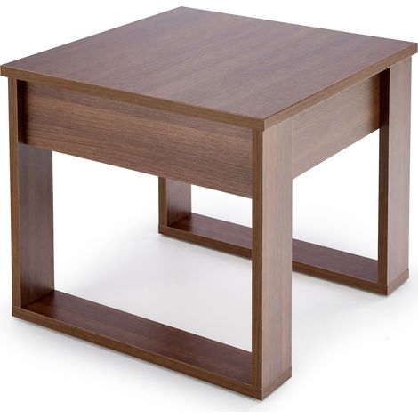 Mesa de centro Houston 1401, Nuez, 52x60x60cm, Diámetro: 0, Aglomerado laminado, Angular (1/5)