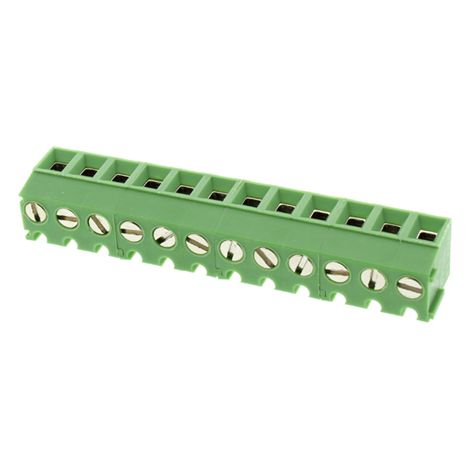 Bornier pour circuit imprimé RS PRO 12 contacts 1 rangée(s) pas de 3.81mm ( Prix pour 1 ) (1/2)