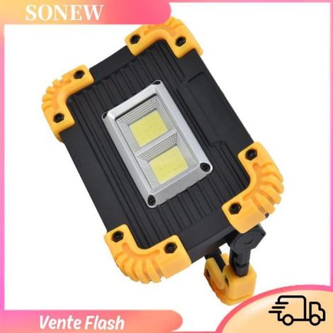 Sonew Projecteur d'urgence Lampe de Travail LED Rechargeable, 30 W 2000 Lm, Lampe de Secours Portable avec 6 jardin exterieur (1/5)