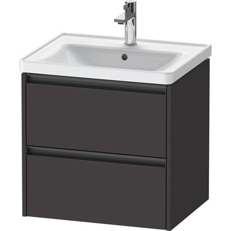 Duravit Ketho.2 Waschtischunterbau wandhängend, 2 Schubkästen, (1/2)