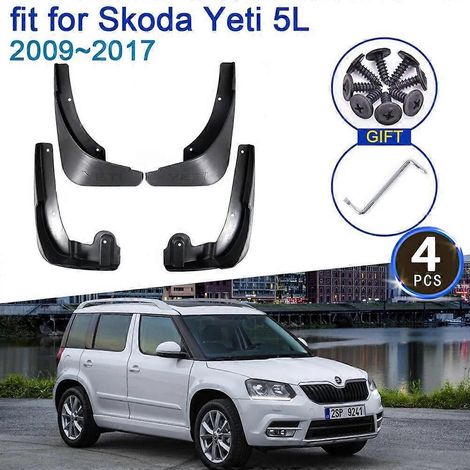 Schmutzfänger für Skoda Yeti 5L 20092017, 4x Schmutzfänger, Kotflügelschutz, Styling-Zubehör, neue verbesserte Schmutzfängerklappe