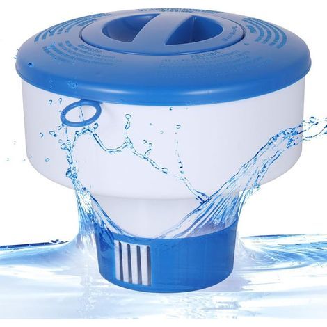 Diffuseur Chlore Piscine, 8'' Flotteur Piscine pour Gros Galets et Granules, Flotteur Chlore Piscine, Diffuseur Piscine Chlore Flottant-ARCAN (1/5)
