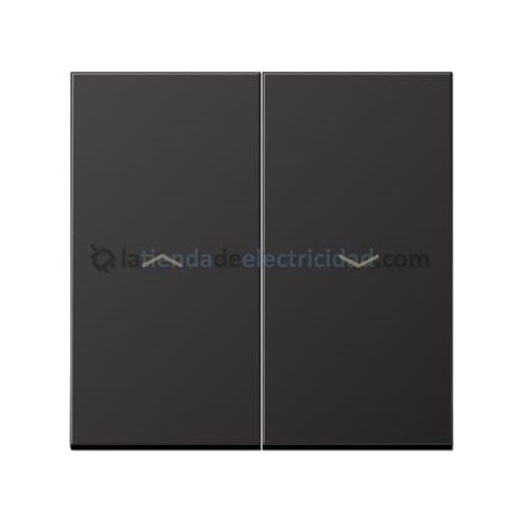 Jung Bilanciere 2 posti, con simboli freccia, alluminio verniciato, serie LS, dark AL 2995 P D
