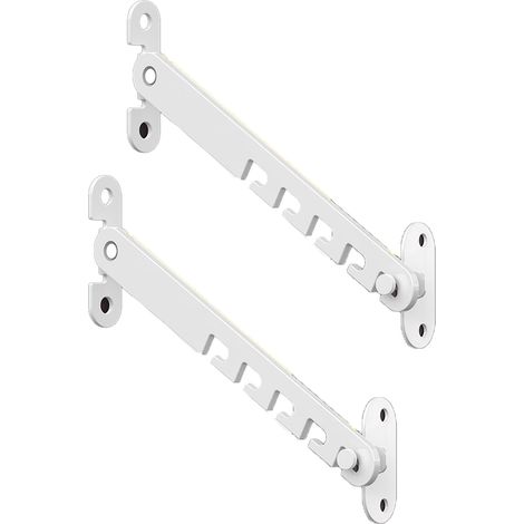 2 Limiteur d'ouverture, acier inoxydable, réglable 5 positions, vis incluses, fenêtre à battant et coulissante (1/5)