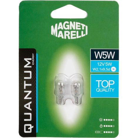 Magneti Marelli W5W coppia lampadine auto vetro 12V 5W attacco W2,1X9,5d (1/3)