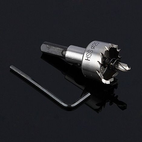 Foret en acier inoxydable pour métal, scie cloche robuste, outil de coupe 25 mm (1/4)