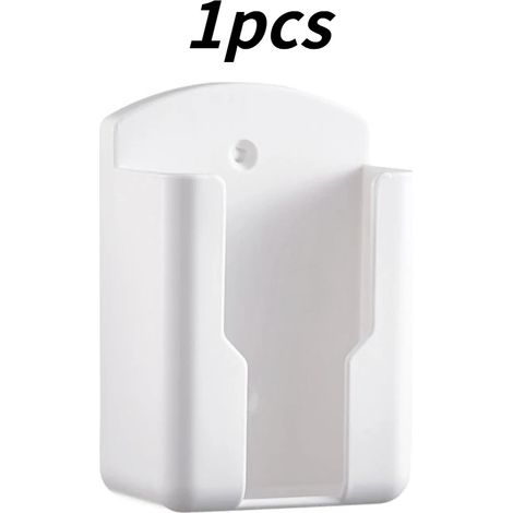 (1 pièce blanche) Support mural universel pour télécommande de téléphone et de climatiseur, avec étagère de rangement pour la maison (1/5)
